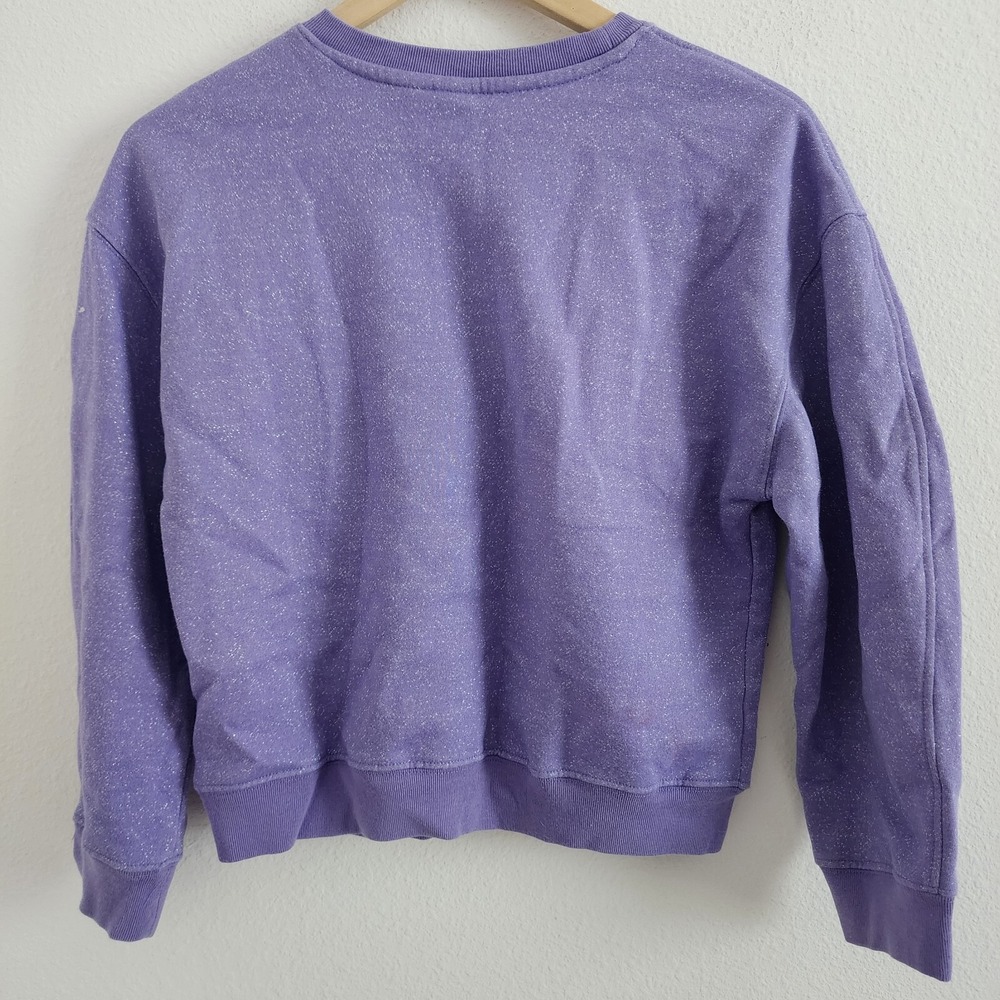 Disney Parks Disney 100 Mickey‎ & Friends Glitter Sweatshirt Youth Large Girls - Picture 5 of 5